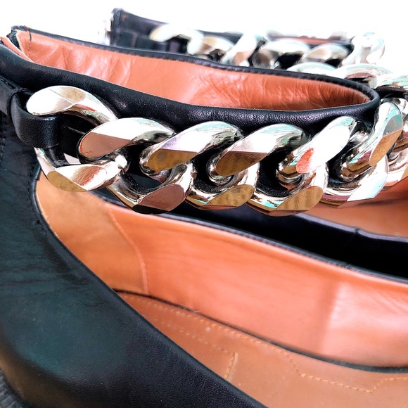 Givenchy Black Chain Ankle Strap Ballet Flats - 36 - Picture 8 of 8